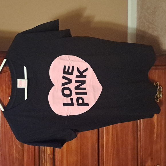 Pink Victoria Secret perfect tee LAST CALL - Picture 1 of 2